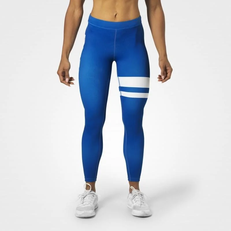 Epic Deals Better Bodies Varsity Stripe Tights - Strong Blue