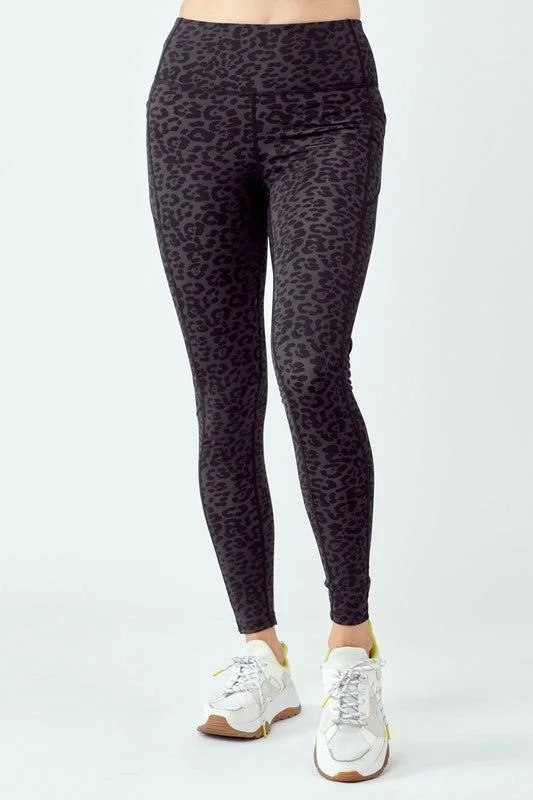 Value Deals Black Leopard Leggings