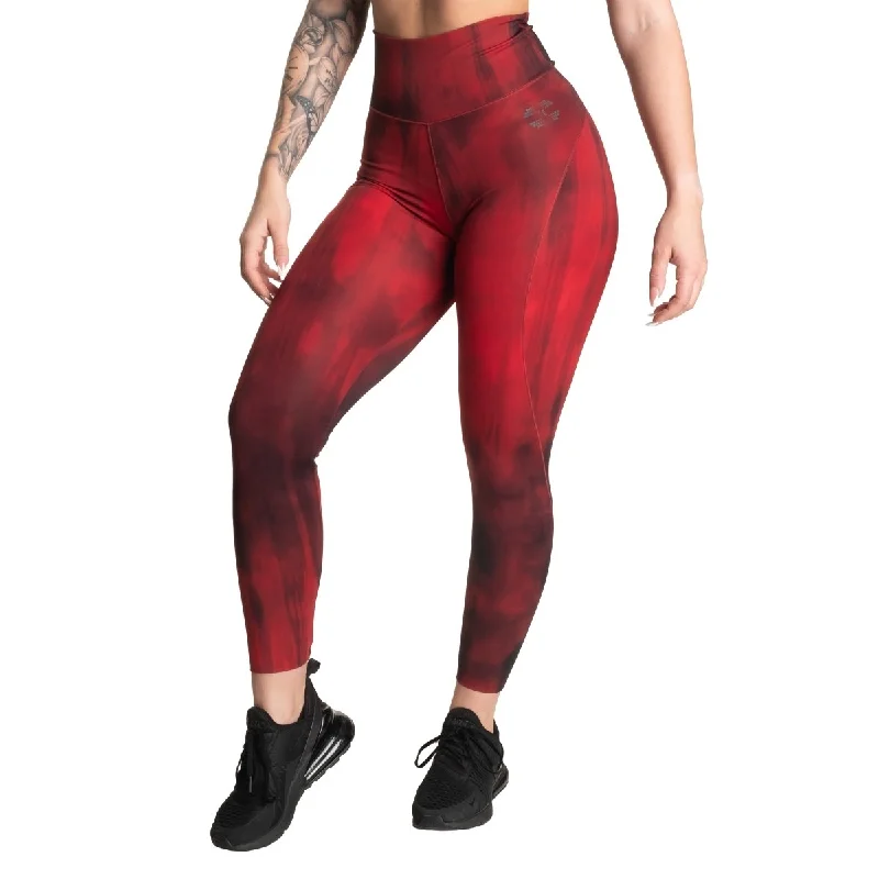 Today’s Deal Better Bodies High Waist Leggings - Chilli Red Grunge
