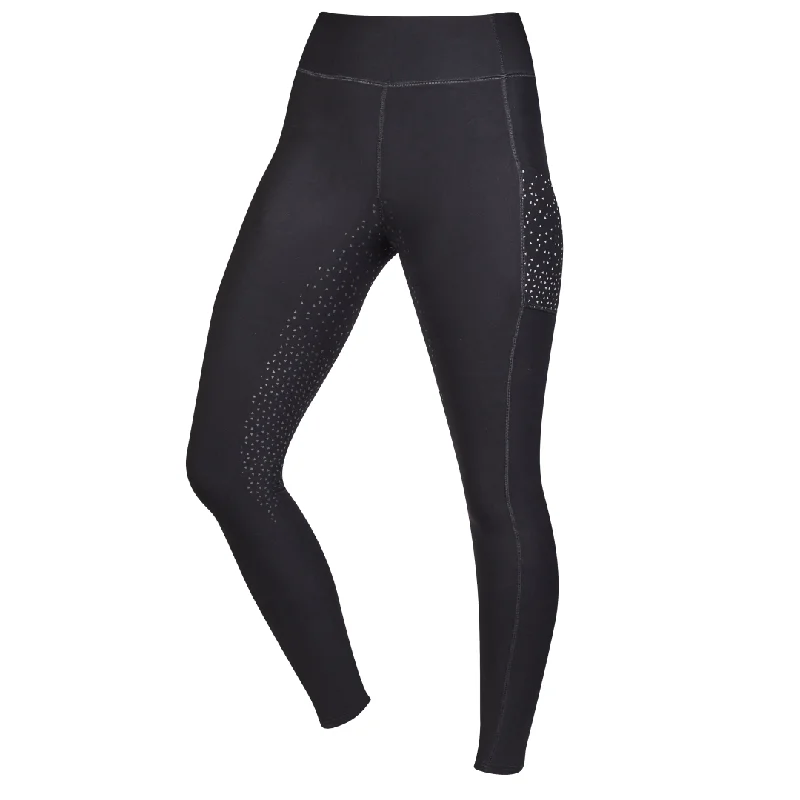 Overstock Dublin Reflective Compression High Rise Riding Tights