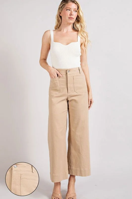 Super Deal eesome Soft Washed Wide Leg Pants