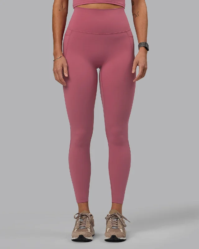 Year-End Clearance Elixir Full Length Leggings With Pockets - Mauve Haze