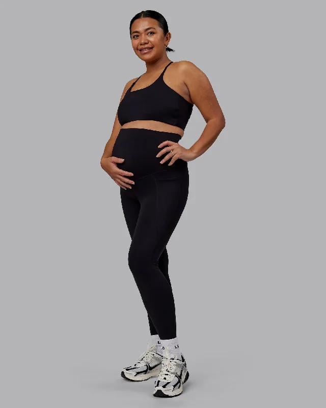 Daily Deals Elixir Maternity Full Length Leggings With Pockets - Black