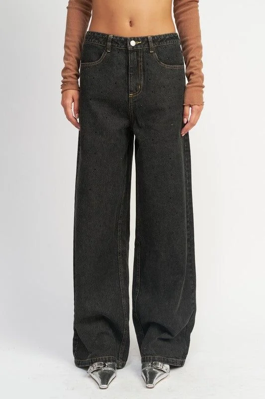 Savings Bonanza Emory Park Boyfrined Pants With Contrasted Stitching
