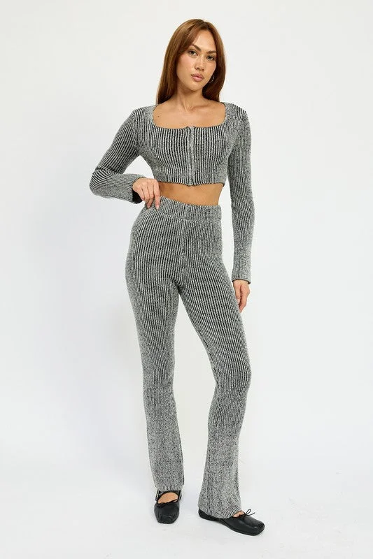 Online Only Emory Park High Waist Ribed Pants