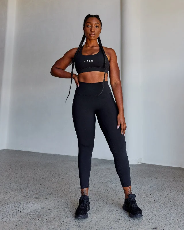 Value Deals Fusion 7/8 Length Leggings with Pockets - Black