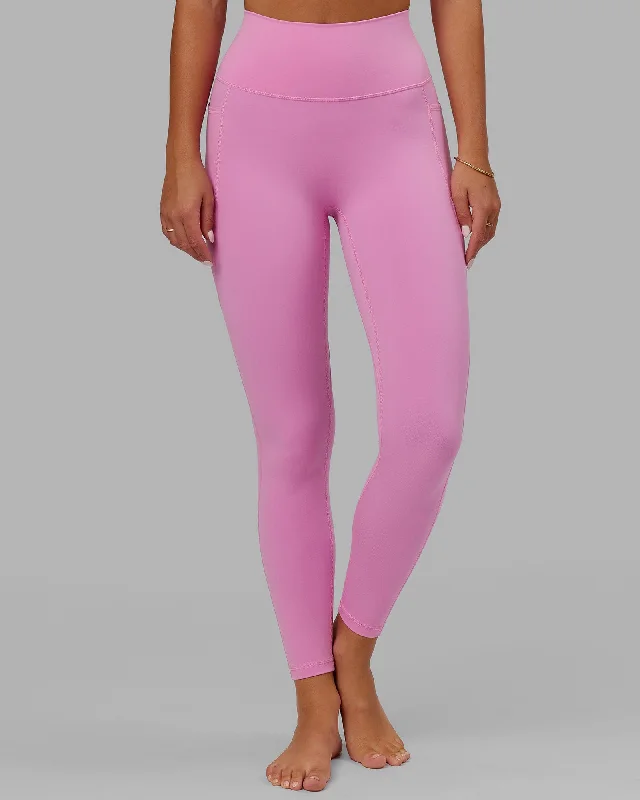 Super Deal Fusion Full Length Leggings with Pockets - Spark Pink