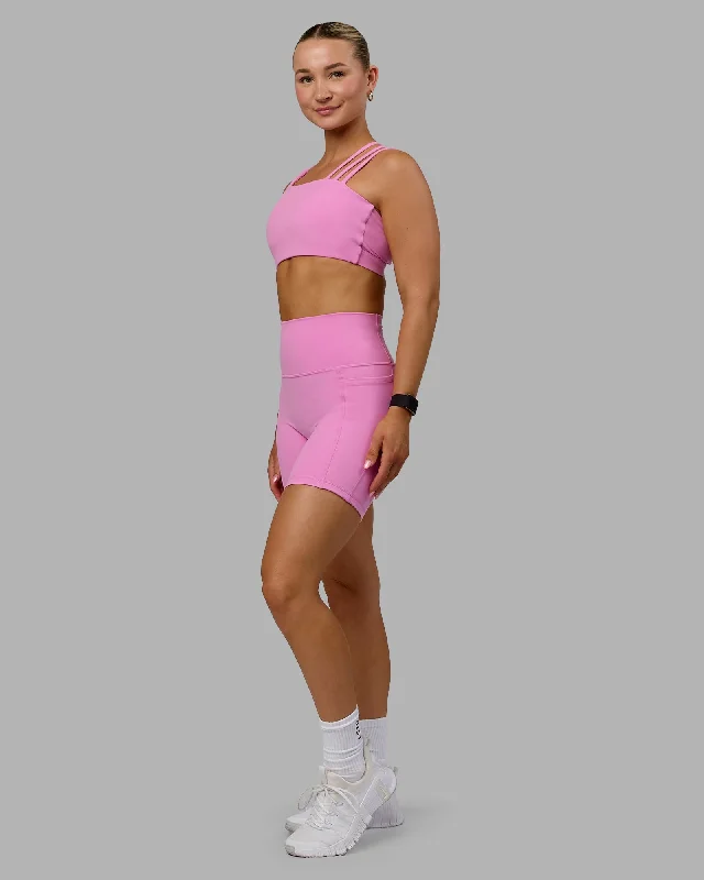 Special Price Fusion Mid-Length Shorts with Pockets - Spark Pink