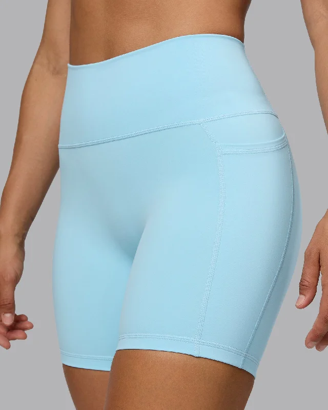 Great Bargains Fusion Mid-Length Shorts with Pockets - Crystal Blue