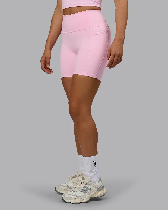 Great Deals Fusion Mid-Length Shorts with Pockets - Pale Pink