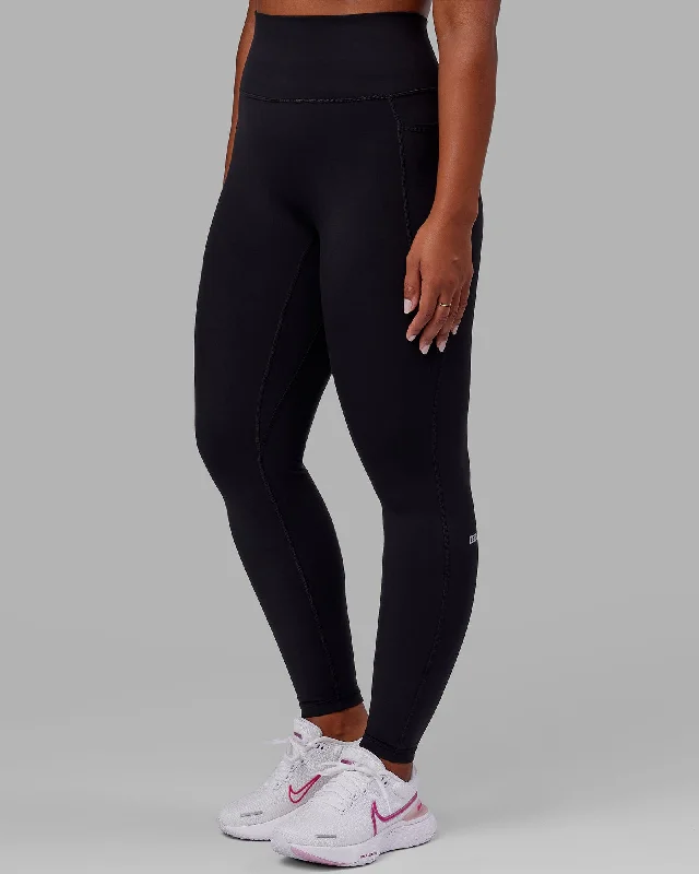 Reduced Prices Fusion X-Long Leggings with Pockets - Black