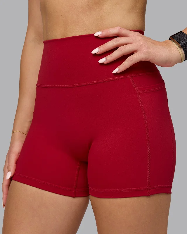 Instant Discount Fusion X-Length Shorts with Pockets - Cherry Red