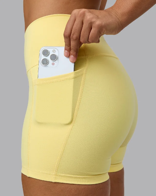 Deal Dash Fusion X-Length Shorts with Pockets - Lemon
