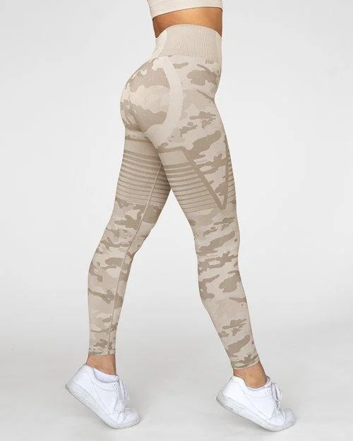 One-DAY Sale Gavelo Seamless Desert Storm Camo Leggings