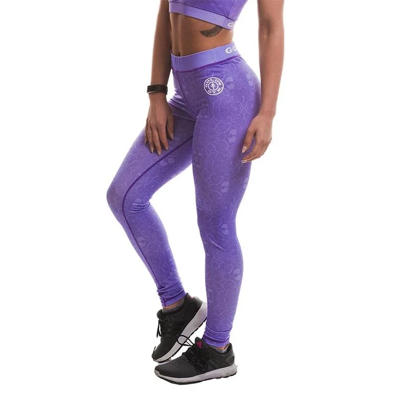 Price Buster Golds Gym F-L Sublimated Gym Leggings - Lilac