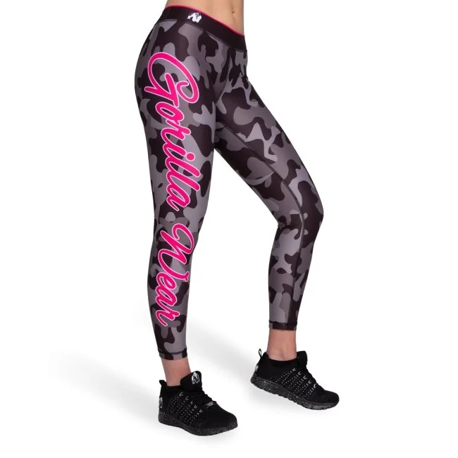 Season Finale Sale Gorilla Wear Camo Tights - Black-Grey