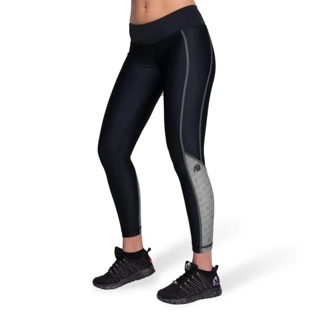 Get It Before It’s Gone Gorilla Wear Carlin Compression Tights - Black-Grey