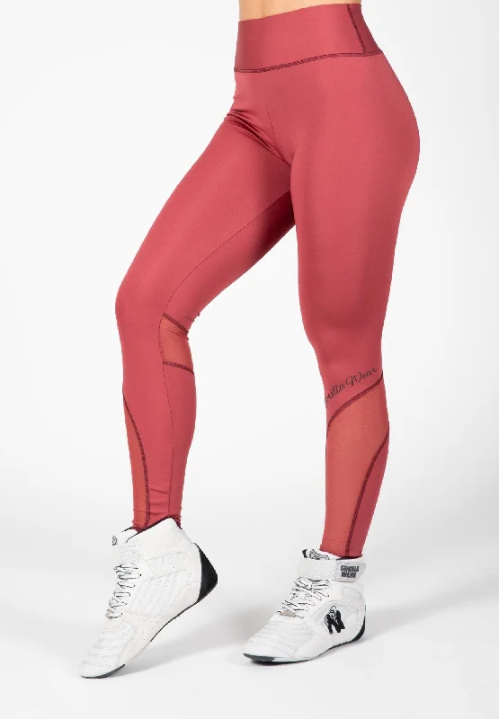 Warehouse Sale Gorilla Wear Kaycee Tights - Burgundy Red