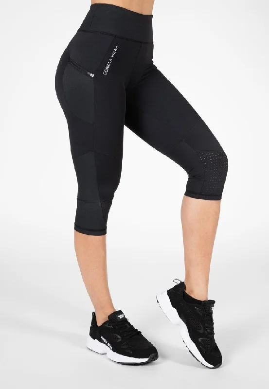 Can't Miss Gorilla Wear Monroe Cropped Leggings - Black