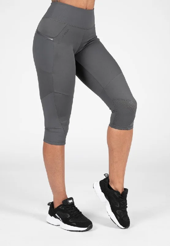 Crazy Deals Gorilla Wear Monroe Cropped Leggings - Grey