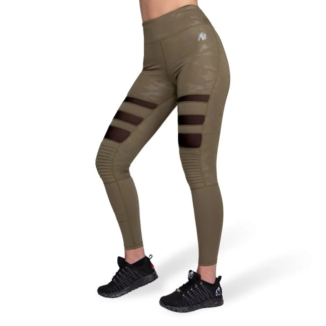 Limited Availability Gorilla Wear Savannah Biker Tights - Army Green Camo