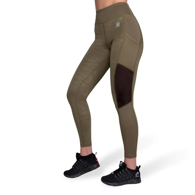 Midnight Madness Gorilla Wear Savannah Mesh Tights - Army Green Camo