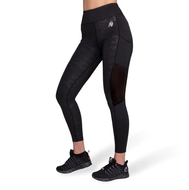 Major Savings Gorilla Wear Savannah Mesh Tights - Black Camo