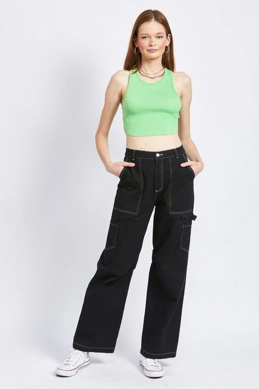 Deal Mania High Rise Fit Cargo Pants