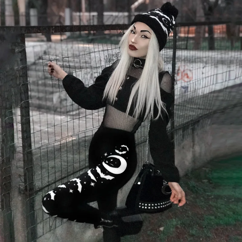 Discount Days Bats And Stars High Waist Leggings
