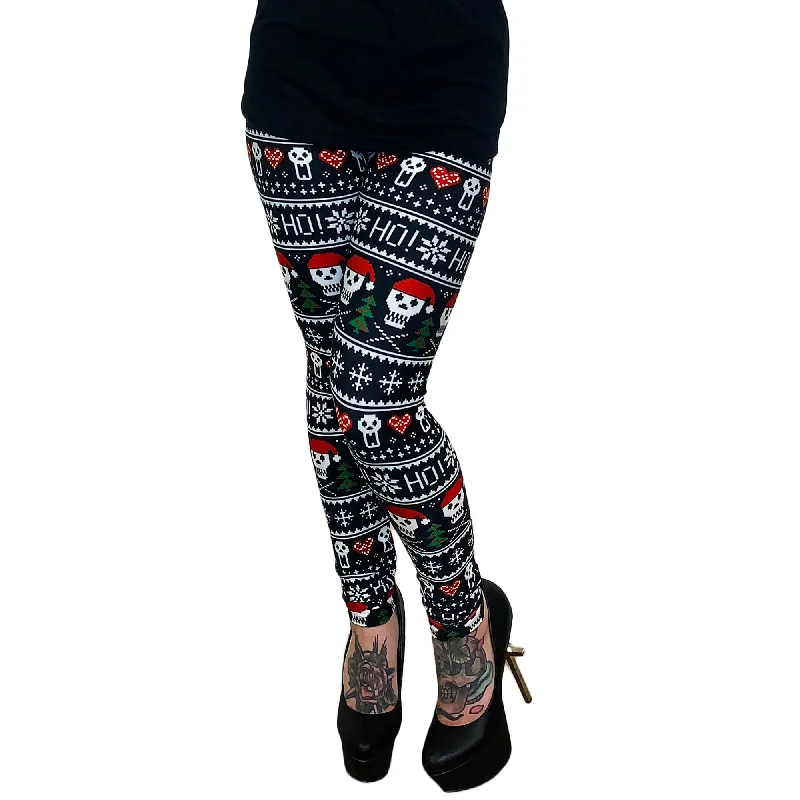 Midnight Sale Ho Ho Ho Holiday High Waist Leggings
