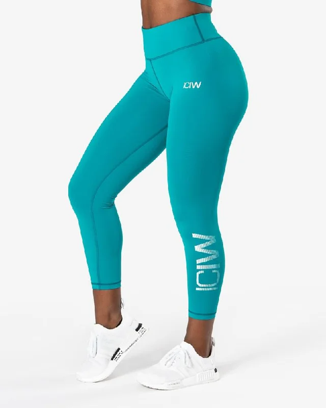 Fantastic Deals ICIW Classic Tights 7-8 - Teal Blue