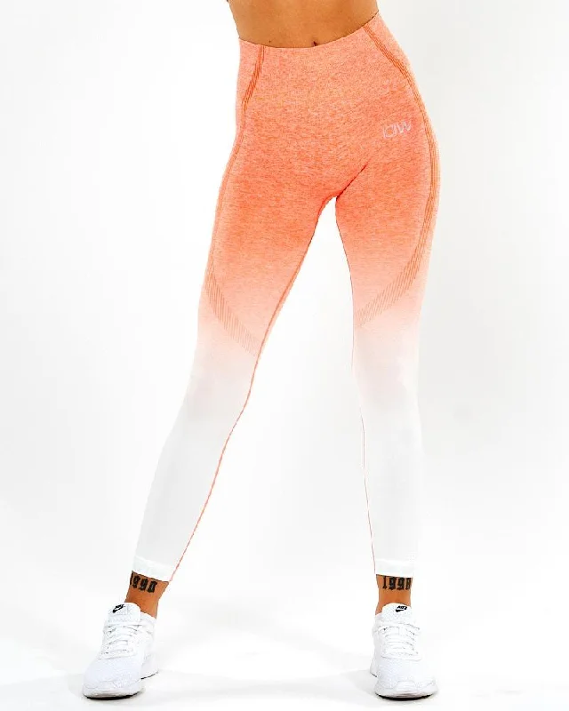 Buy Now ICIW Ombre 7-8 Seamless Tights - Fire Orange