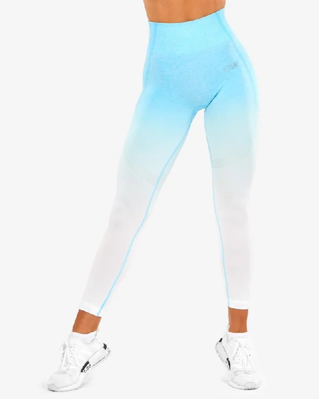 Closeout ICIW Ombre 7-8 Seamless Tights - Ocean Blue