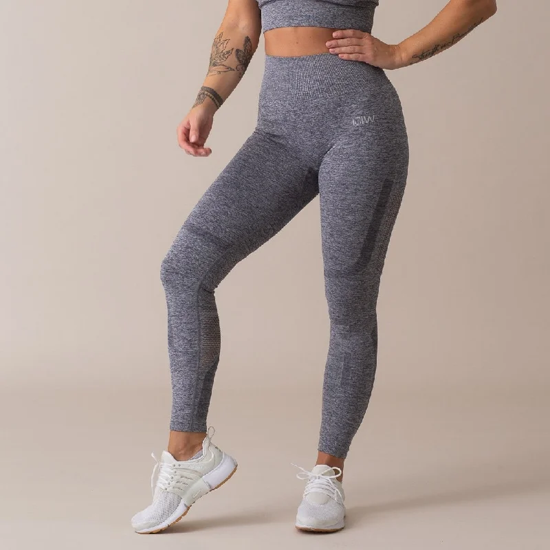 Bonus Savings ICIW Seamless High Waist Tights - Grey Melange