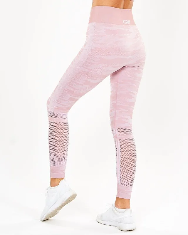 Price Break ICIW Seamless Tights Camo - Dusty Pink