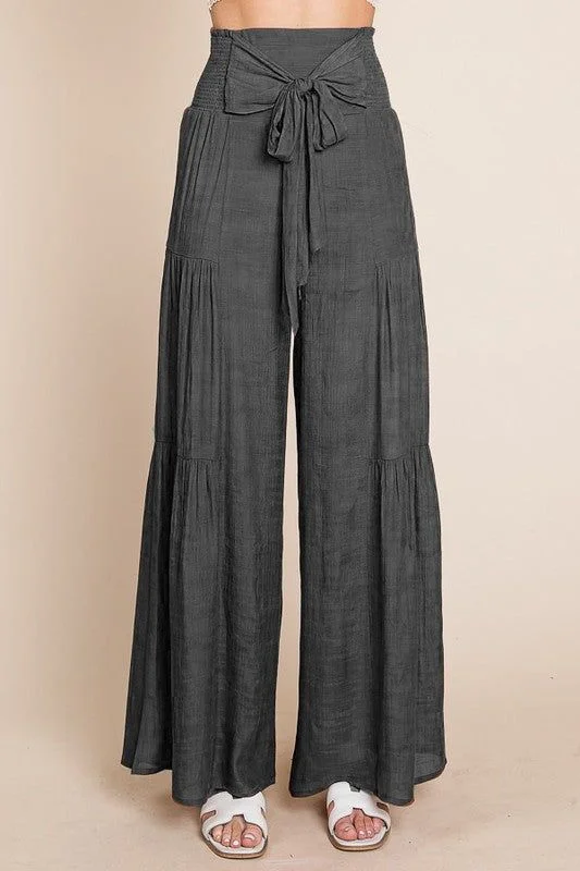 Markdowns Jade By Jane Plus Tie front ruched waist back pants