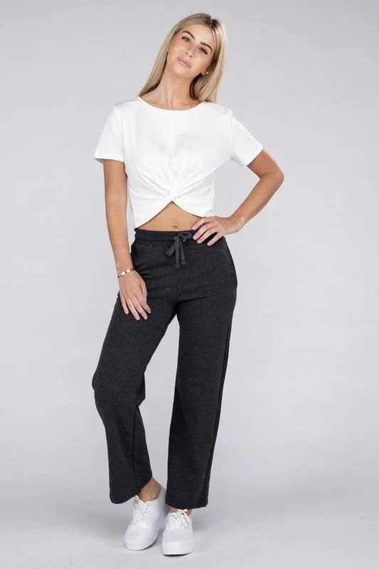 Crazy Deals Lounge Wide Pants with Drawstrings