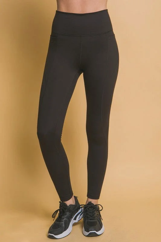 Stock Clearance Love Tree High Waist Leggings with Side Pockets