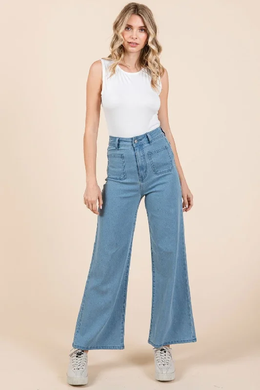Price Break Mittoshop High Waist Wide Leg Jeans