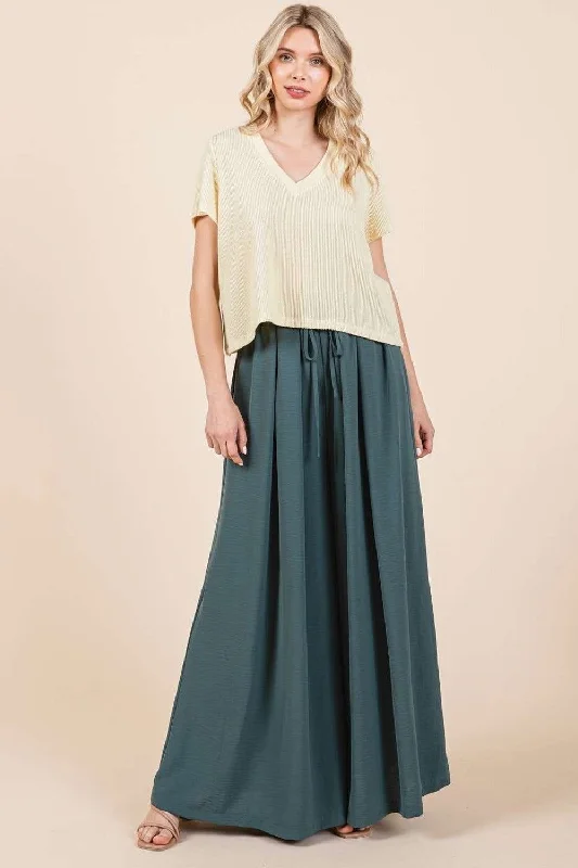 Deal Explosion Mittoshop Pleated Wide Leg Pants
