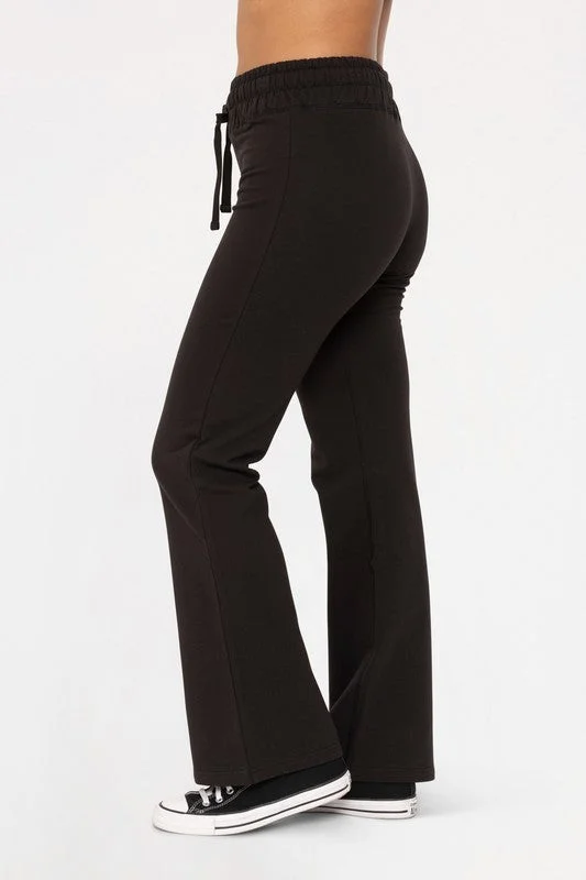 Savings Galore Mono B Drawstring Flared Pants - Black