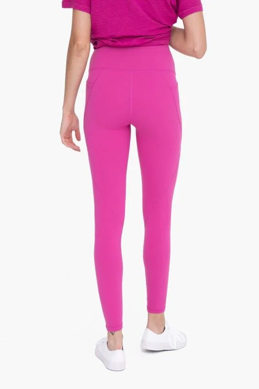 Referral Discount Mono B Tapered Band Essential Solid Highwaist Leggings