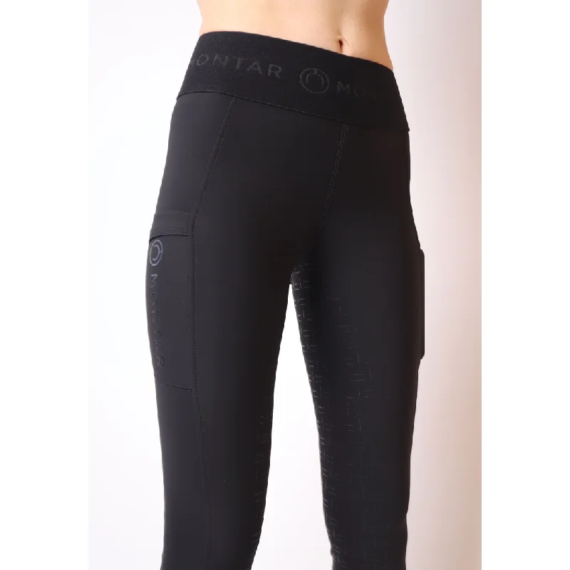 Online Exclusive Montar Alessia Ladies Wide Logo Elastic T/T Full Grip Riding Tights