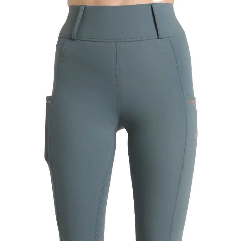 Take Advantage Montar MoKelsey Rose Gold Crystals Full Grip Riding Tights