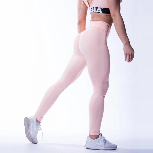 Year-End Sale Nebbia High Waist Scrunch Butt Leggings 604 - Salmon