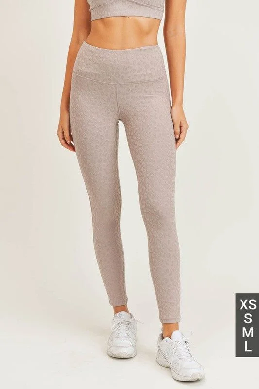 Lowest Price Mono B | petit Leopard Jacquard Leggings