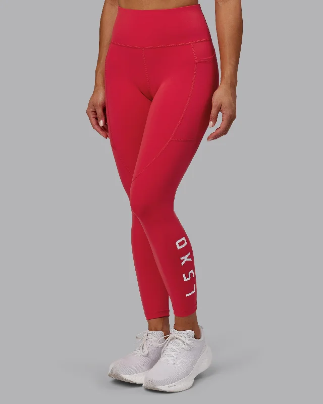 Amazing Deals Rep 7/8 Length Tight - Scarlet-White