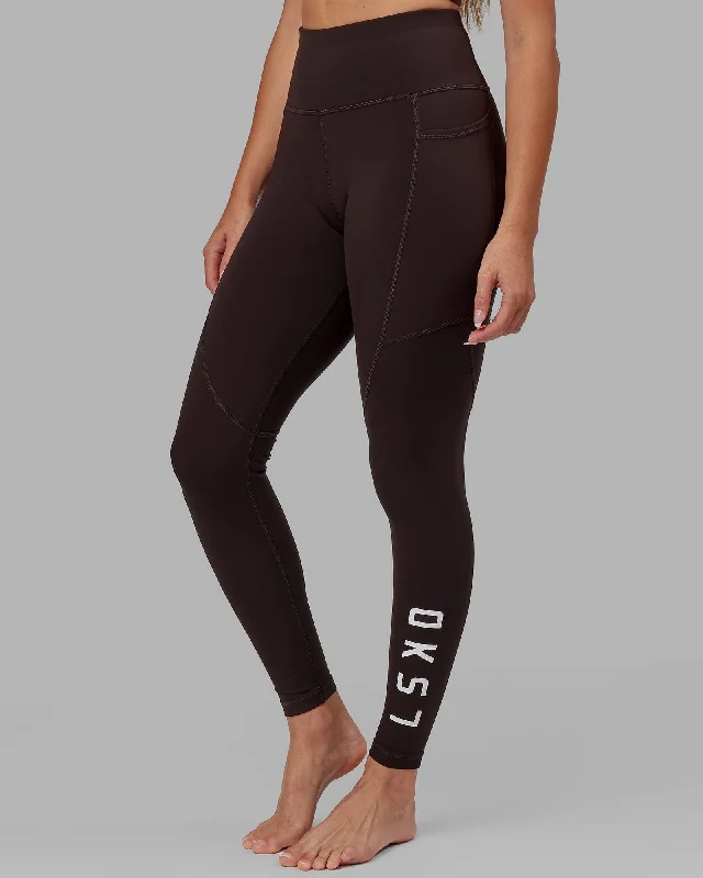 Daily Specials Rep Full Length Leggings - Dark Walnut