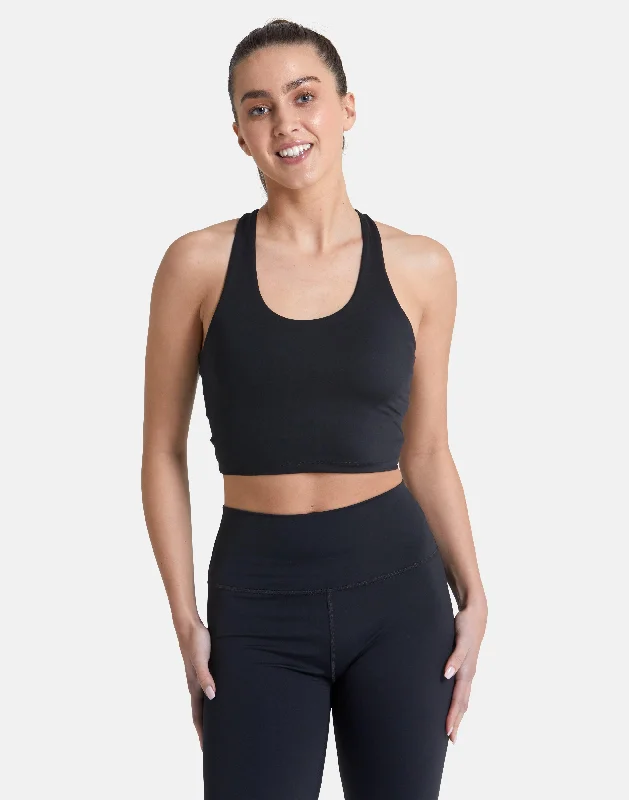 Don’t Miss Out Session Long Line Bra in Black