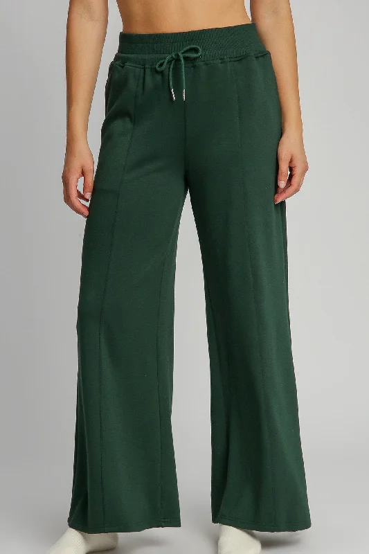 Online Only Umgee Full Size Drawstring Wide Leg Pants with Pockets
